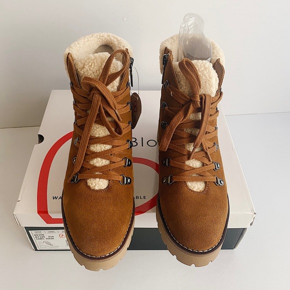 ✨New BLONDO Devin Waterproof Suede Booties Camel 8 - Picture 4 of 12